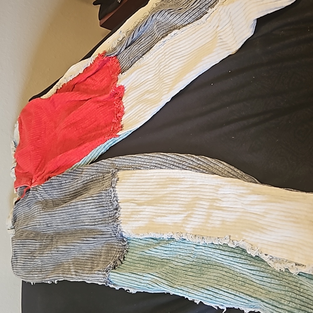 Zip Code Corduroy Patchwork Jeans - image 2